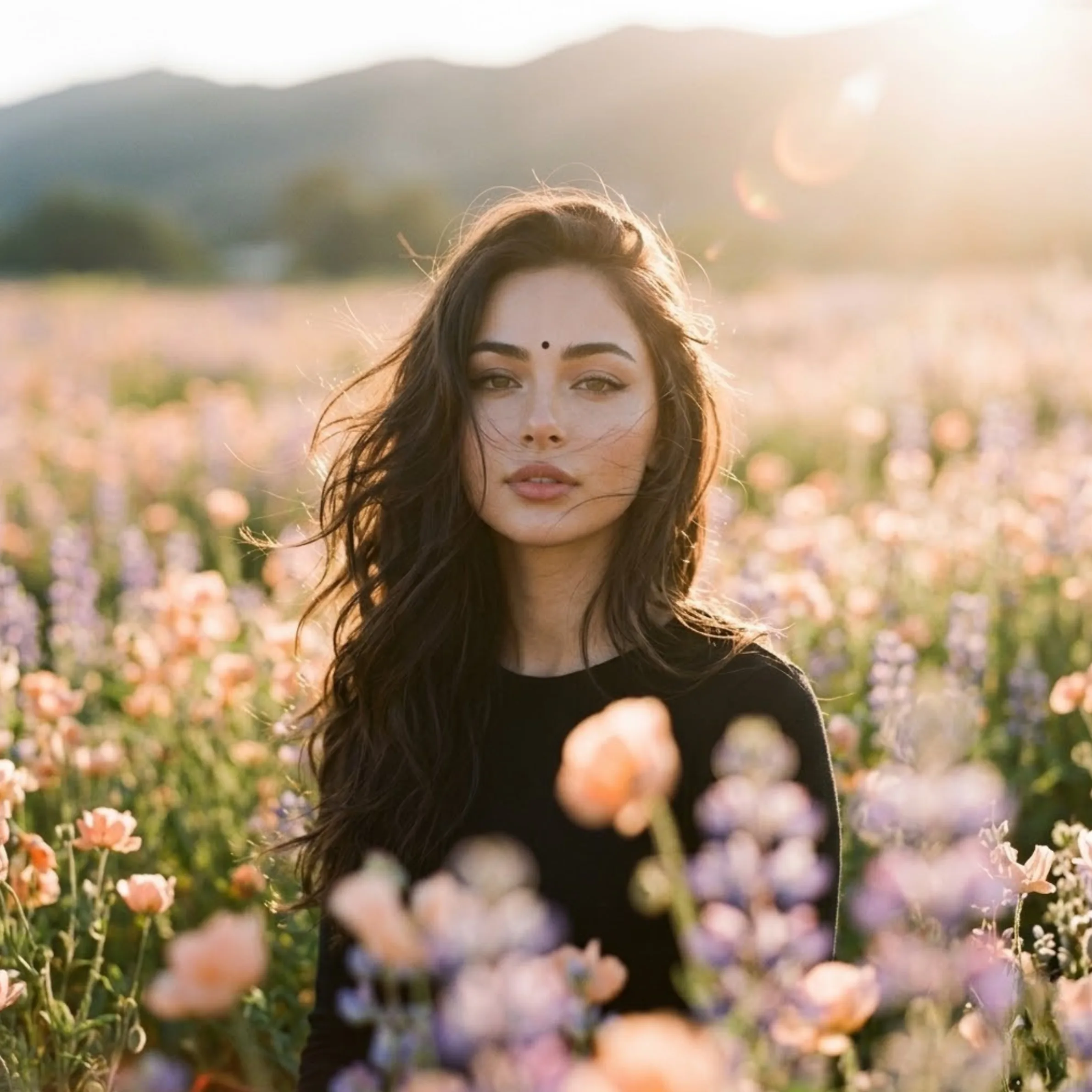 Golden Hour Sun-Kissed Portrait AI prompt example